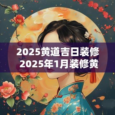 2025黄道吉日装修 2025年1月装修黄道吉日
