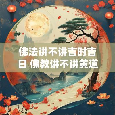 佛法讲不讲吉时吉日 佛教讲不讲黄道吉日
