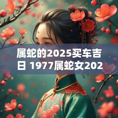 属蛇的2025买车吉日 1977属蛇女2025年会买车吗