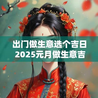 出门做生意选个吉日 2025元月做生意吉日