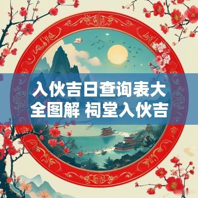 入伙吉日查询表大全图解 祠堂入伙吉日查询表