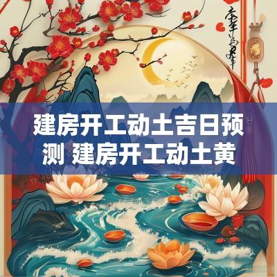 建房开工动土吉日预测 建房开工动土黄道吉日查询