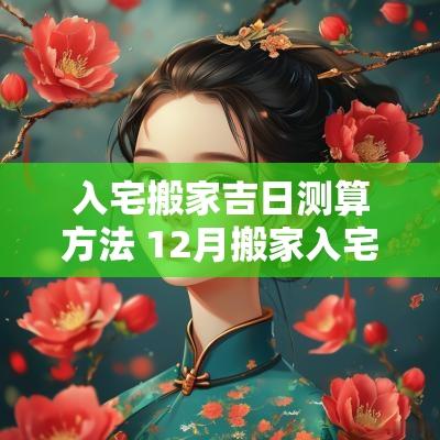 入宅搬家吉日测算方法 12月搬家入宅吉日
