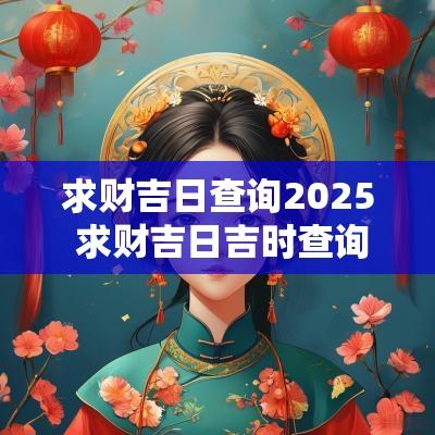 求财吉日查询2025 求财吉日吉时查询