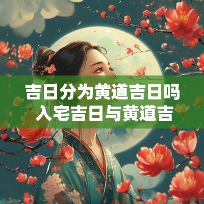吉日分为黄道吉日吗 入宅吉日与黄道吉日