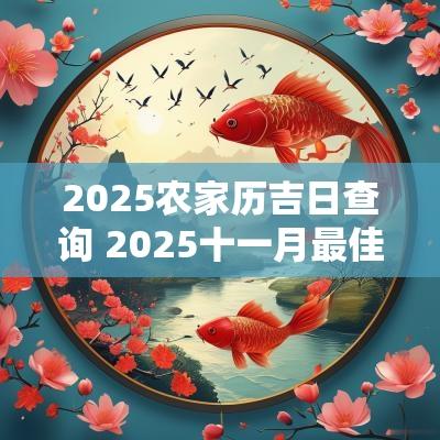 2025农家历吉日查询 2025十一月最佳吉日