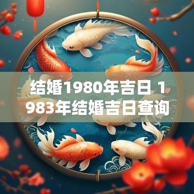 结婚1980年吉日 1983年结婚吉日查询