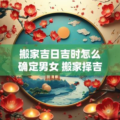 搬家吉日吉时怎么确定男女 搬家择吉日吉时方法