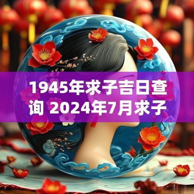 1945年求子吉日查询 2025年7月求子吉日查询