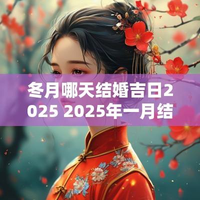 冬月哪天结婚吉日2025 2025年一月结婚吉日一览表