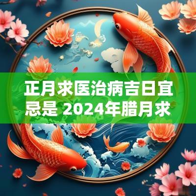 正月求医治病吉日宜忌是 2025年腊月求医吉日一览表