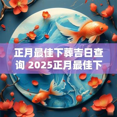 正月最佳下葬吉日查询 2025正月最佳下葬吉日