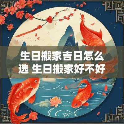 生日搬家吉日怎么选 生日搬家好不好