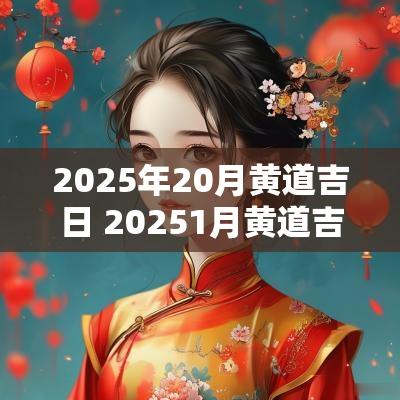 2025年20月黄道吉日 20251月黄道吉日一览表