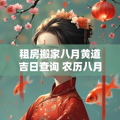 租房搬家八月黄道吉日查询 农历八月搬家最好的黄道吉日