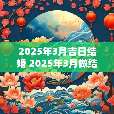 2025年3月吉日结婚 2025年3月做结婚被子吉日