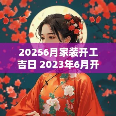 20256月家装开工吉日 2025年6月开工装修吉日一览表 20256月家装开工吉日 2025年6月开工装修吉日一览表