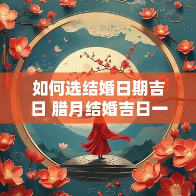 如何选结婚日期吉日 腊月结婚吉日一览表