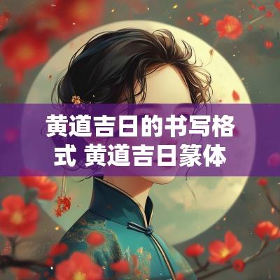 黄道吉日的书写格式 黄道吉日篆体