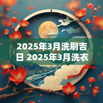 2025年3月洗刷吉日 2025年3月洗衣吉日