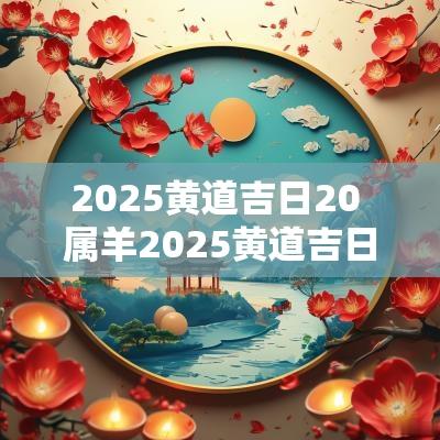2025黄道吉日20 属羊2025黄道吉日
