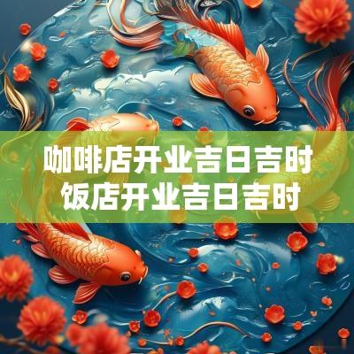 咖啡店开业吉日吉时 饭店开业吉日吉时查询