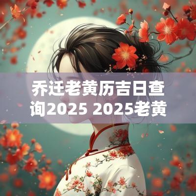 乔迁老黄历吉日查询2025 2025老黄历结婚吉日一览表