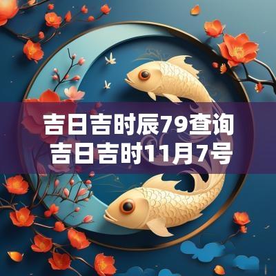 吉日吉时辰79查询 吉日吉时11月7号查询