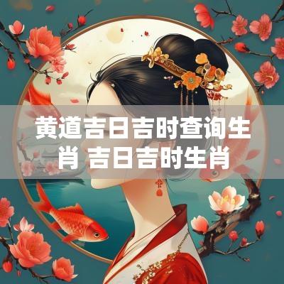 黄道吉日吉时查询生肖 吉日吉时生肖