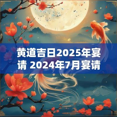 黄道吉日2025年宴请 2025年7月宴请黄道吉日查询