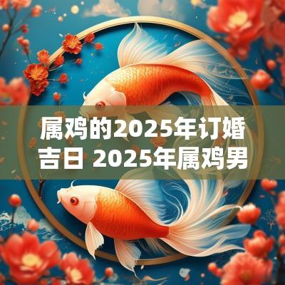 属鸡的2025年订婚吉日 2025年属鸡男结婚大利月吉日