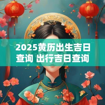 2025黄历出生吉日查询 出行吉日查询黄历2025