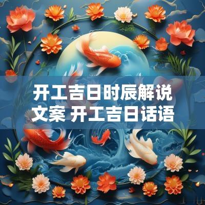 开工吉日时辰解说文案 开工吉日话语
