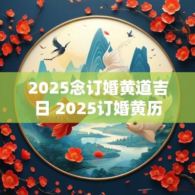 2025念订婚黄道吉日 2025订婚黄历