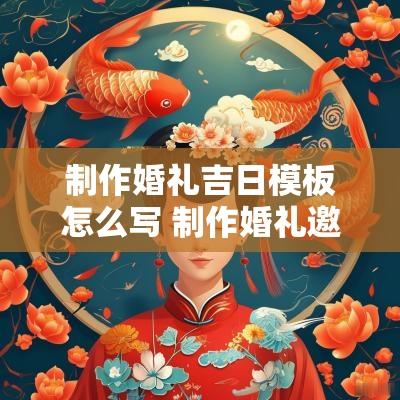 制作婚礼吉日模板怎么写 制作婚礼邀请函模板