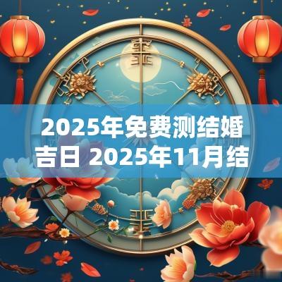 2025年免费测结婚吉日 2025年11月结婚吉日老黄历