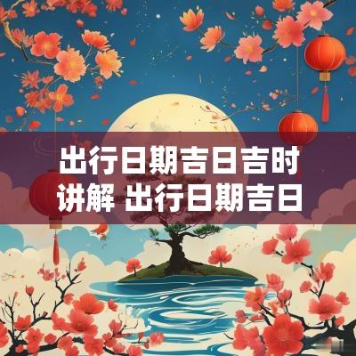 出行日期吉日吉时讲解 出行日期吉日吉时对照表