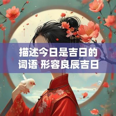 描述今日是吉日的词语 形容良辰吉日的词语