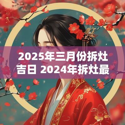 2025年三月份拆灶吉日 2025年拆灶最佳吉日一览表