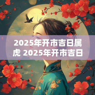 2025年开市吉日属虎 2025年开市吉日 2025年开市吉日属虎 2025年开市吉日