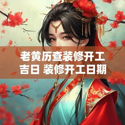 老黄历查装修开工吉日 装修开工日期时间吉日