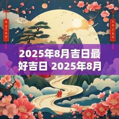 2025年8月吉日最好吉日 2025年8月结婚吉日老黄历