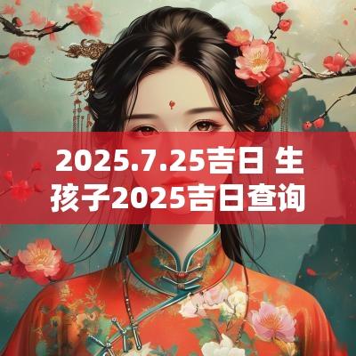 2025.7.25吉日 生孩子2025吉日查询