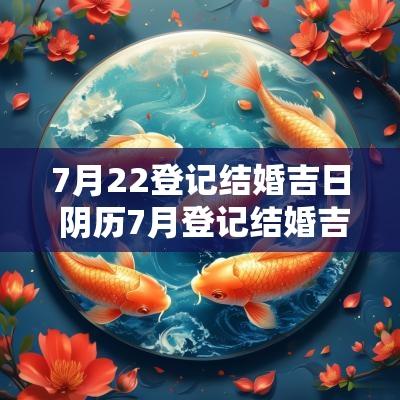 7月22登记结婚吉日 阴历7月登记结婚吉日