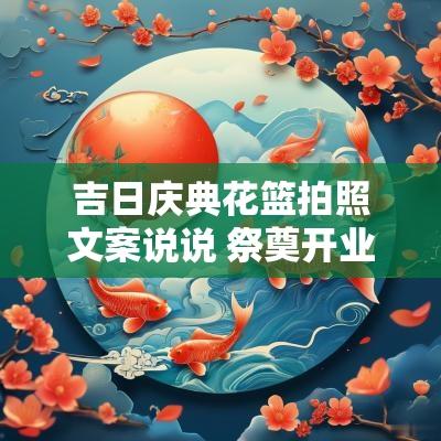 吉日庆典花篮拍照文案说说 祭奠开业花篮文案高质量短句