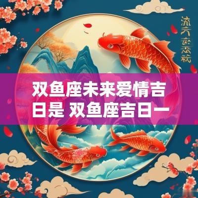 双鱼座未来爱情吉日是 双鱼座吉日一览表