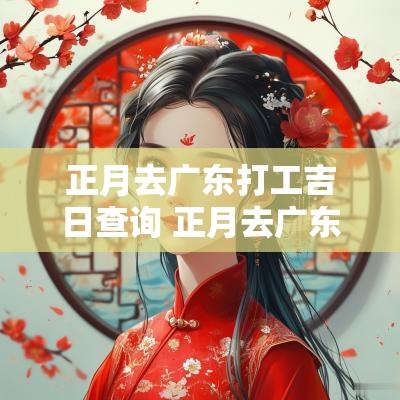 正月去广东打工吉日查询 正月去广东打工吉日