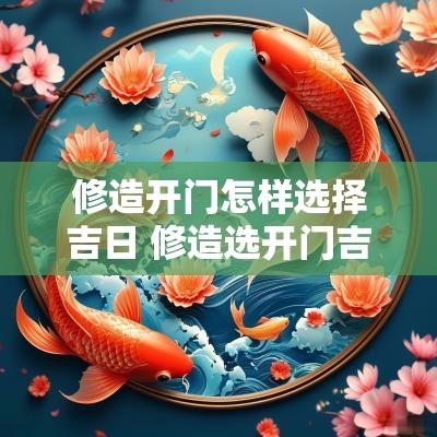 修造开门怎样选择吉日 修造选开门吉日