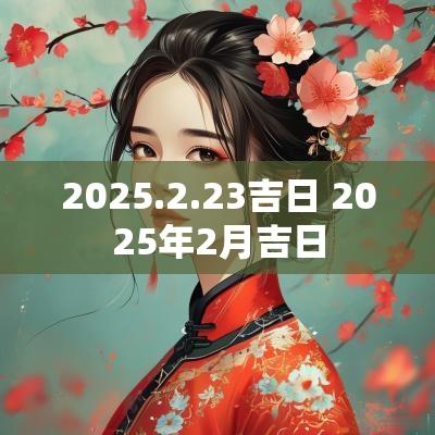 2025.2.23吉日 2025年2月吉日