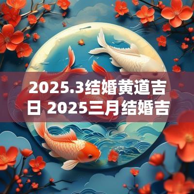 2025.3结婚黄道吉日 2025三月结婚吉日一览表